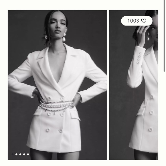 ANTHROPOLOGIE MISHA ANDER MINI BLAZER DRESS - Picture 1 of 7